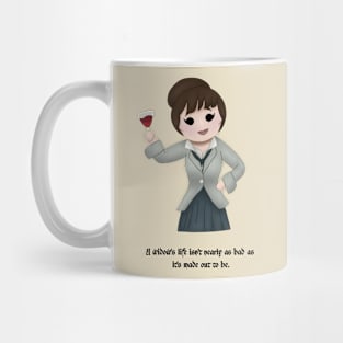 Mary Bonnet Quote Chibi Mug